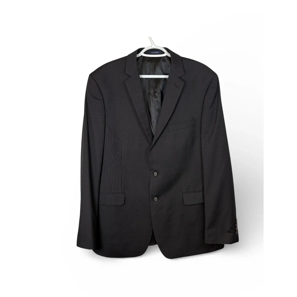Ralph Lauren Men's 46L Black Pinstripe Wool Suit Jacket Blazer Dillard's
